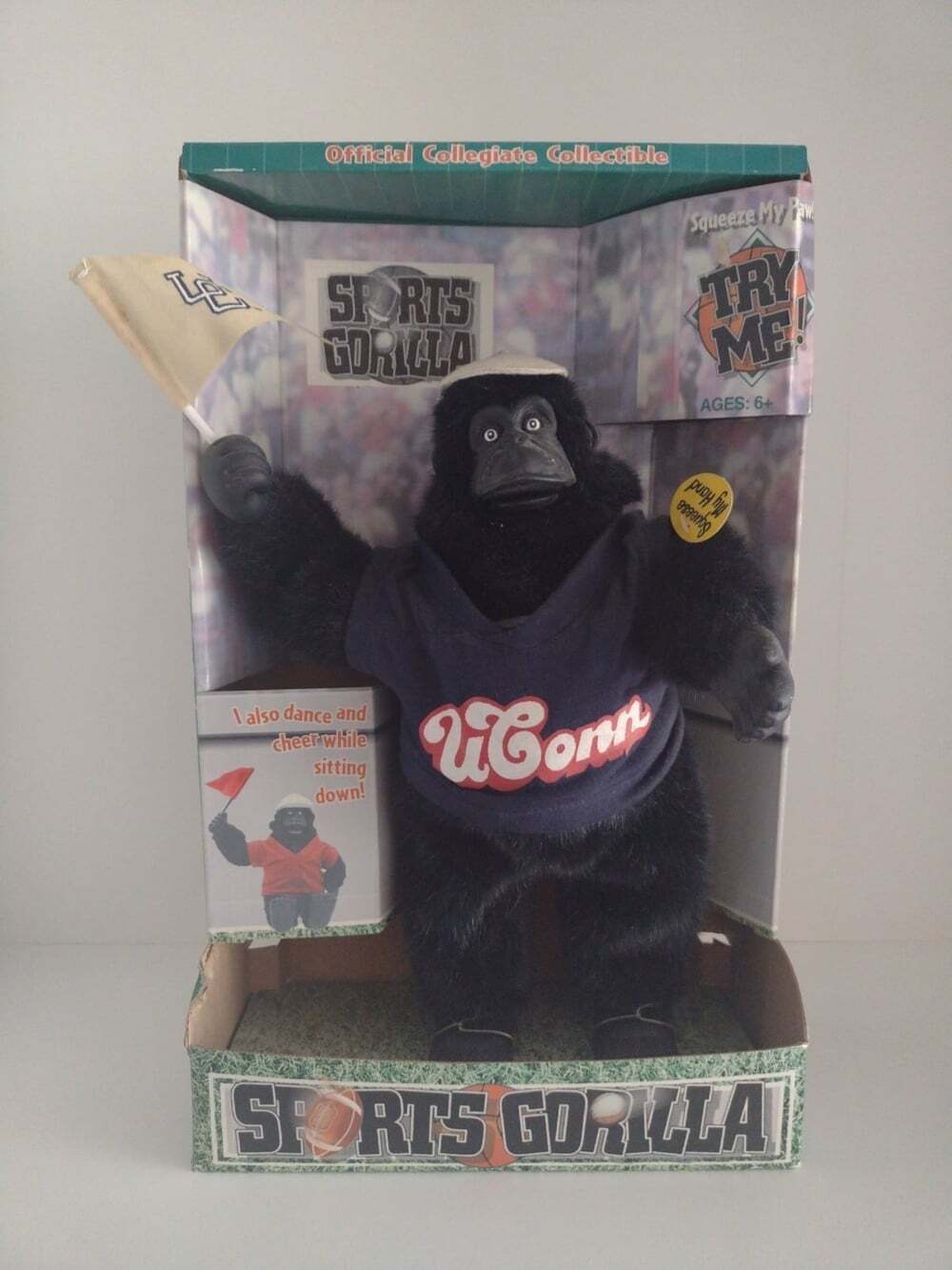 VINTAGE GEMMY SPORTS GORILLA 1998 DANCE AND CHEER UConn